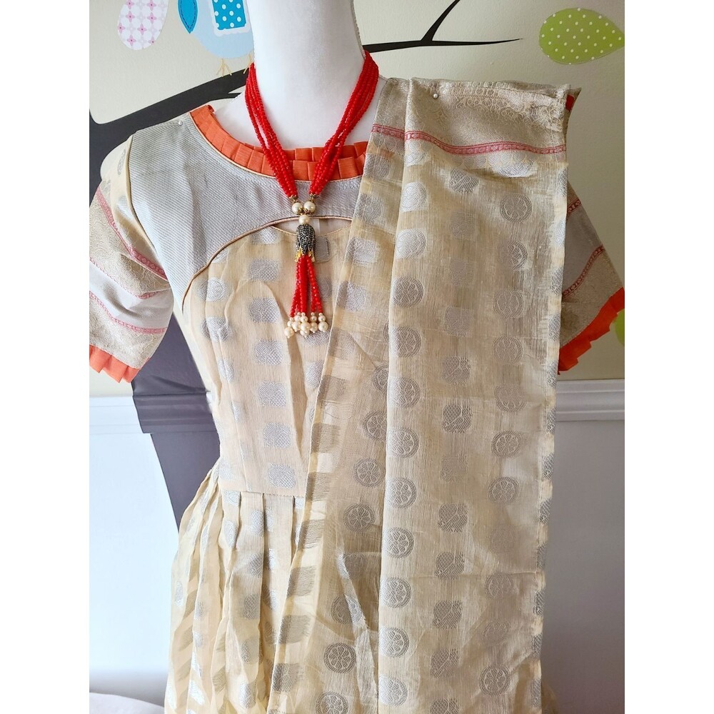 New Banarasi silk cotton gown